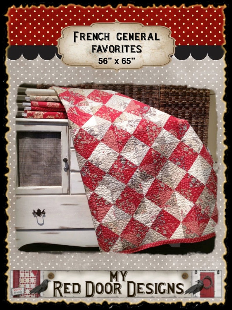 French General Favorites PDF Quilt Pattern Etsy