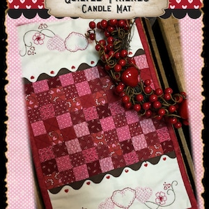 Quilted Friends Candle Mat PDF PATTERN