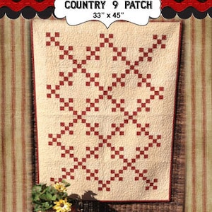 Country Nine Patch PDF quilt pattern
