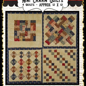 Mini Charm Quilts PDF quilt pattern