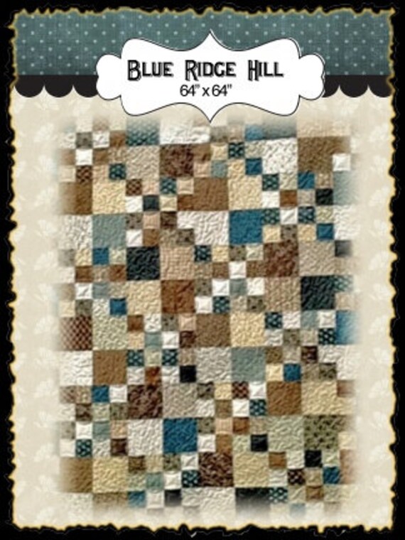 Blue Ridge Hill PDF quilt pattern