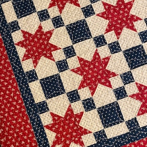 Liberty Stars -- PDF Instant Download Quilt Pattern - Table Topper - Etsy