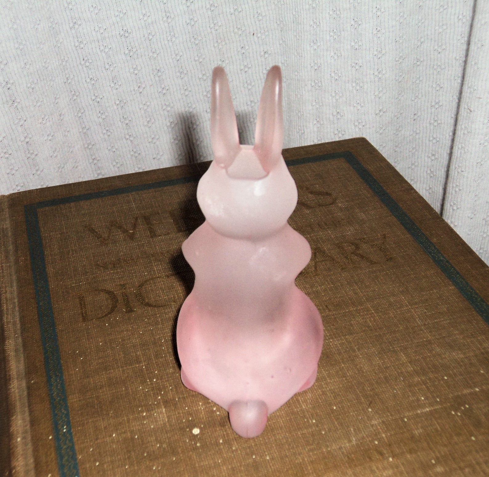 Vintage 4 Pink Crystal Standing Easter Bunny Rabbit Etsy