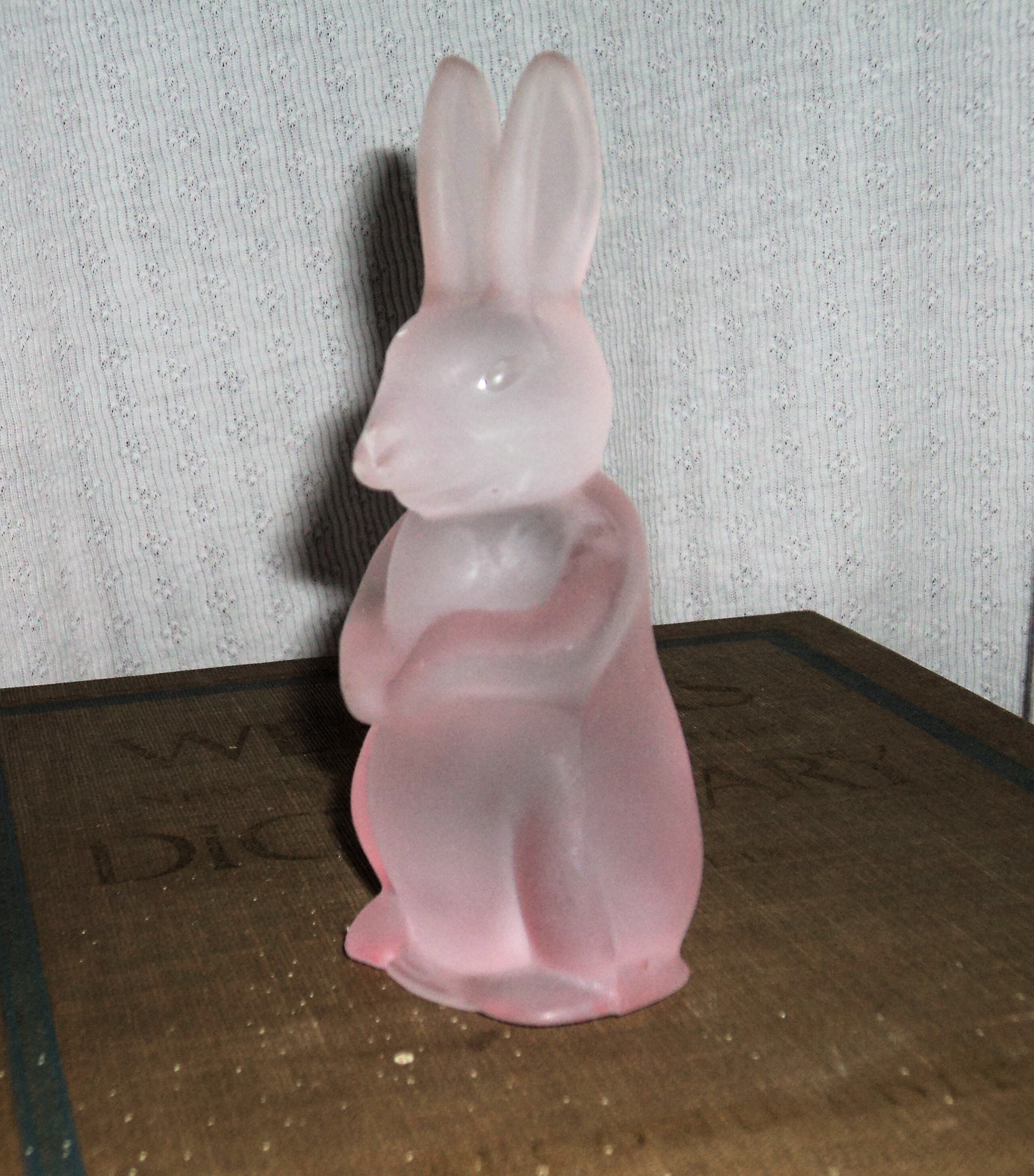 Vintage 4 Pink Crystal Standing Easter Bunny Rabbit Etsy