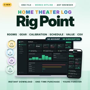 AV Equipment Tracker | Offline Web App | Know Every Piece of Your Home Theater | Rig Point