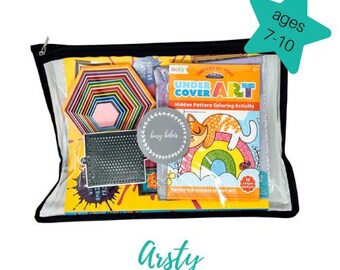Artsy {ages 7-10}  Busy Bag for Kids, Birthday Gifts or Travel