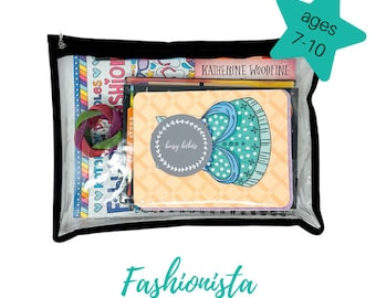 Fashionista {ages 7-10} Busy Bag for Kids, Birthday Gifts or Travel!