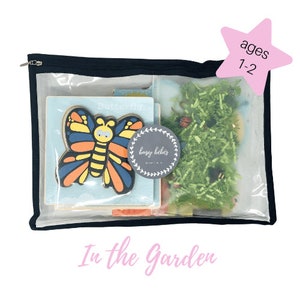 In the Garden {ages 1-2} Busy Bag for Home, Traveling or Birthday Gifts! (toddler, preschool, baby)