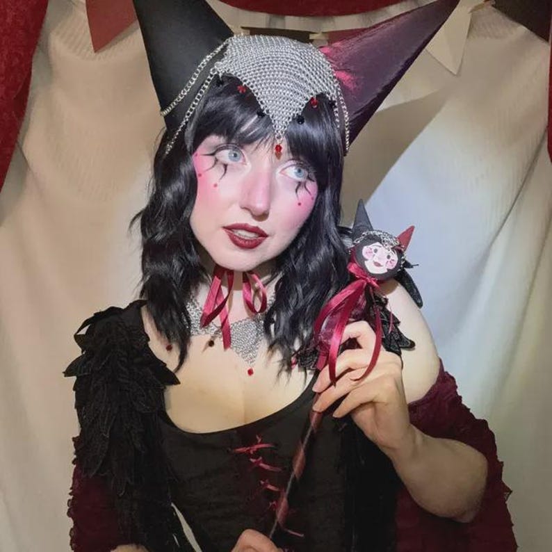 The No Sew Guide Pattern to Making A Double Pointed Hennin Hat (digital download) for Clown, Princess or Jester image 4
