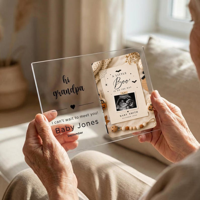 Halloween Pregnancy Announcement, Little Boo Baby Reveal, Editable ...