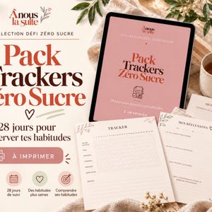 28-Day Sugar-Free Tracker Pack – Printable habit tracker, cravings, mood and well-being PDF