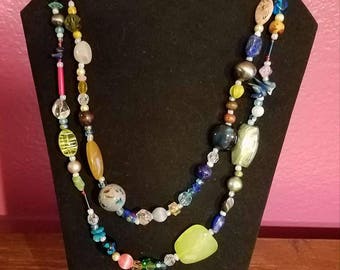 Multi-Colored Wrap Necklace