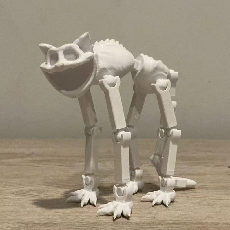 Poppy Playtime 3D Printed Articulated Figure, Catnap & Clown Skeleton ...