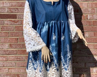blue jean wedding dresses