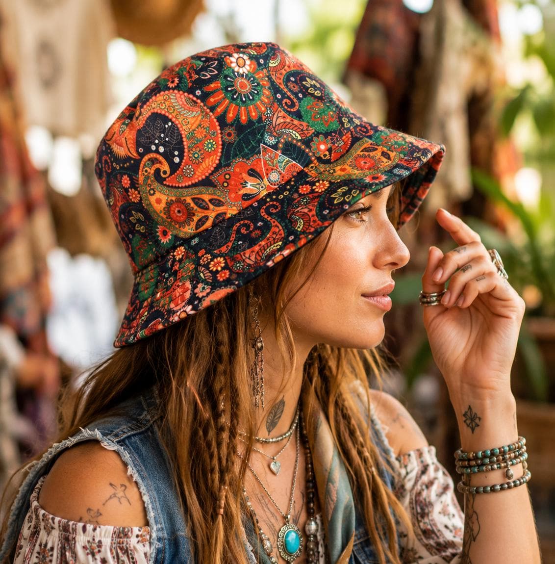 Paisley Bucket Hat - Etsy