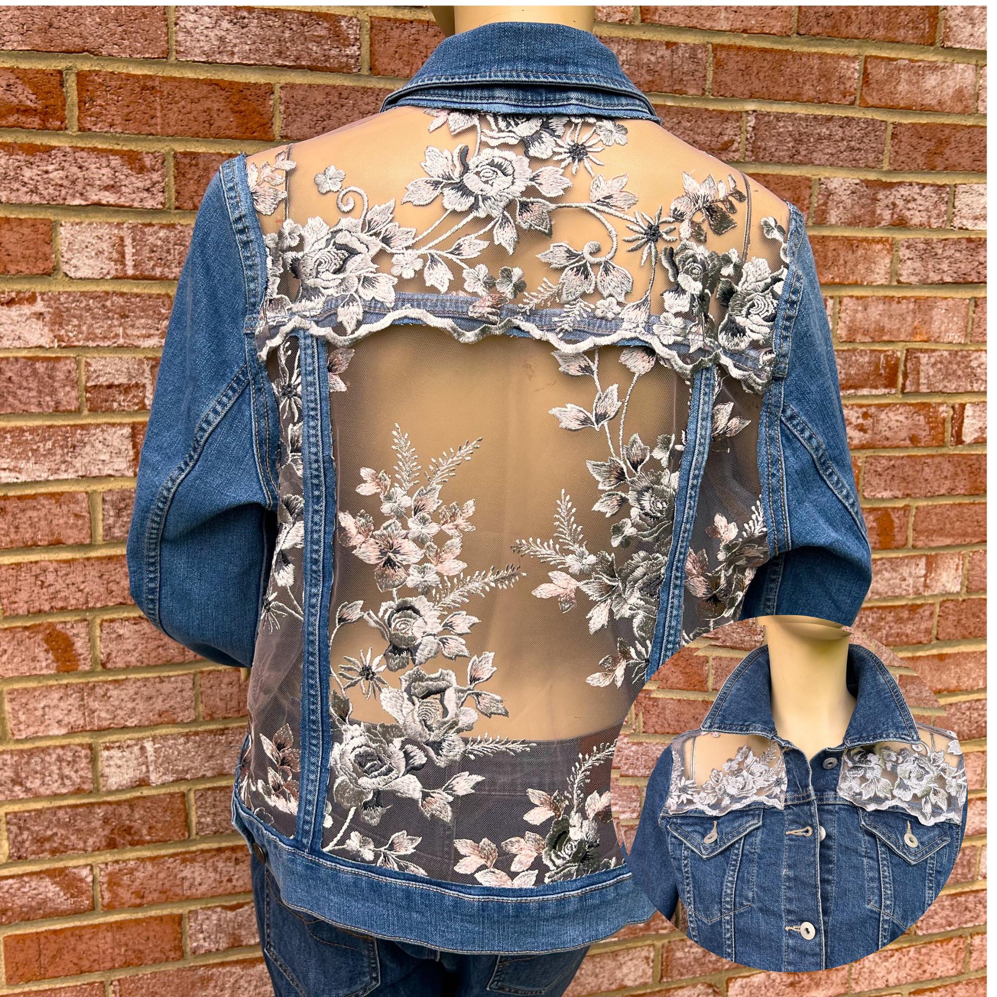 Lace Denim Jacket