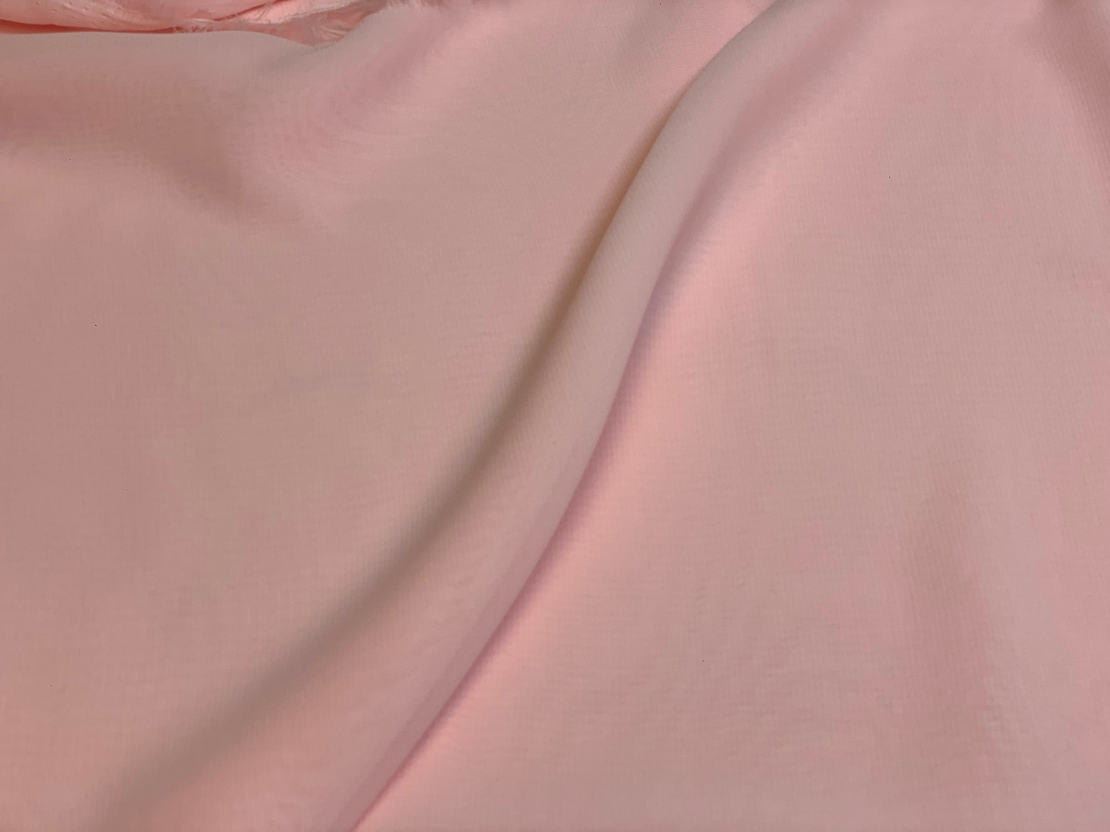 Blush pink chiffon fabric by the yard Lot of 4 yards Etsy