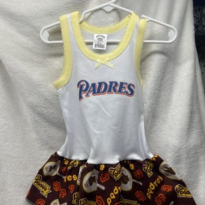 padres jersey dress MLB San Diego Padres Infant Girls Gray Dress
