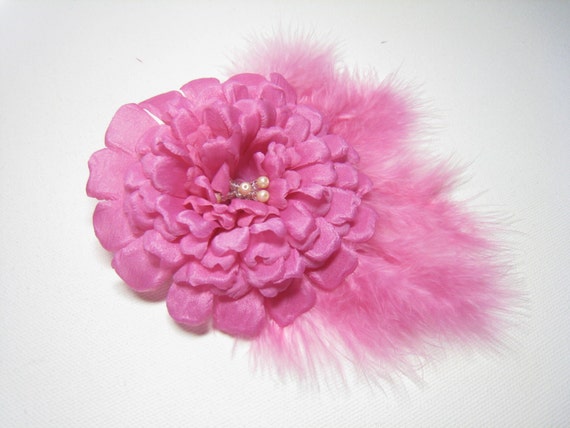 silk flowers for making hair clips