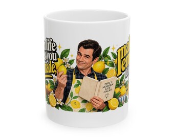 Frase de Phil Dunphy (Modern Family): Taza con temática de limones / Collage de fotos