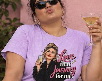 Me encanta ese viaje para mí. — Alexis Rose (Schitt's Creek) / Camiseta gráfica Retro Glam Woman