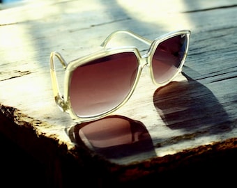 Vintage Women's Oversize Sunglasses - Vintage Sunglasses