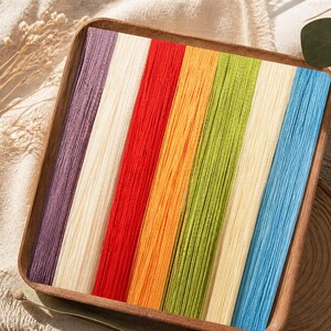 Modern Thread Curtain Panel, 100 x 200 cm Striped Window Divider, Polyester Door Curtain for Living Room, Bedroom, French Window Decor