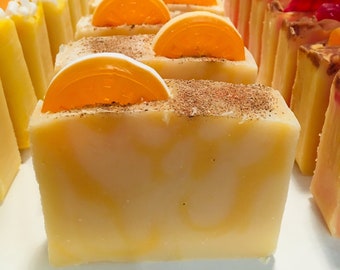 Orange Clove Soap, Orange, Clove, Fall Soap, Natural Soap, Hand and Body Soap, Lotions and Potions, Klean Karma Soap