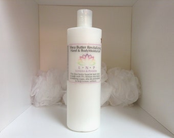 16oz Shea Butter Revitalizing Lotion Skin Care Moisturizer, Lotions and Potions