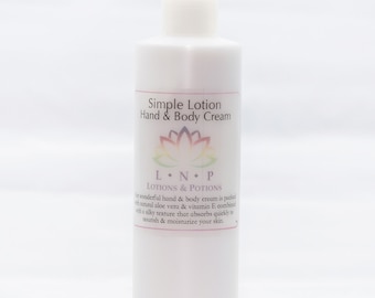 8oz Simple Lotion