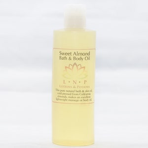 8oz Sweet Almond Body Oil