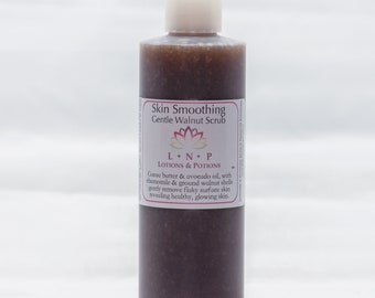 8oz Exfoliating Walnut Body Scrub Bath Gel