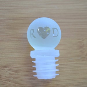 Heart Bottle Stopper, Wine Stopper, Perfume Stopper, Wine Stopper, Wedding Favor, Heart Gifts, Custom Heart, Decanter Stopper
