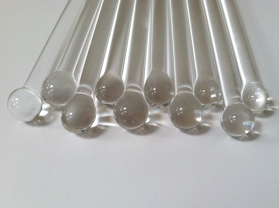100 Swizzle Sticks, Glass Swizzle Sticks, Custom Glass Swizzle Sticks, Glass Sticks, 100