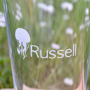 Pint Glass, Glasses, Custom Drinking Glass, Custom Pint Glass, Pint Glass, Jellyfish Pint Glass, Sand Etch Glass, Jellyfish, Pint Glasses