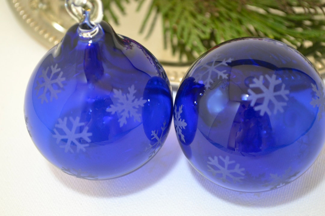 Glass Blown Ornament Set, READYTOSHIP Ornament, Glass Ornament, Tree