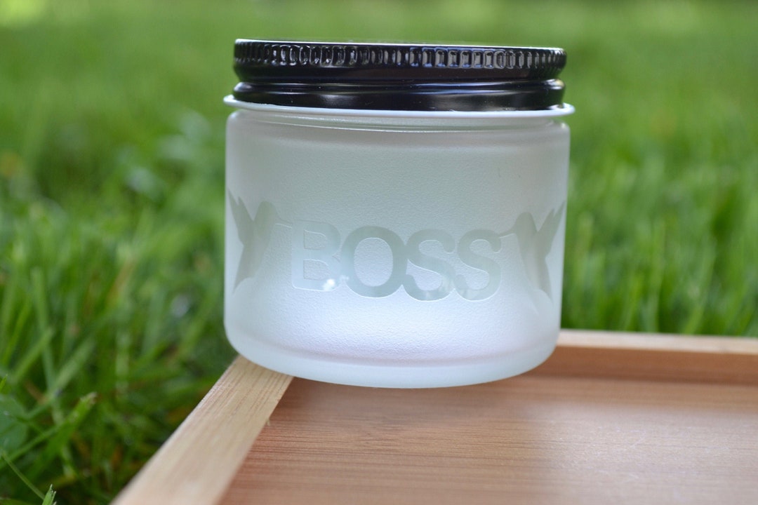 Glass Jar, Small Glass Jar, Sand Etched Glass Jar, Mini Jar, Mini Glass Jar, Boss, Hummingbirds