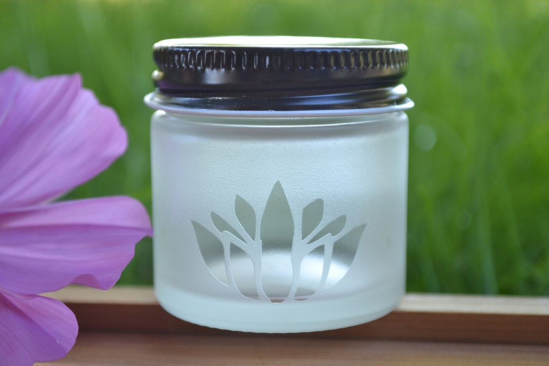 Glass Jar Sand Etch Glass Jar Mini Jar Mini Glass Jar Etsy