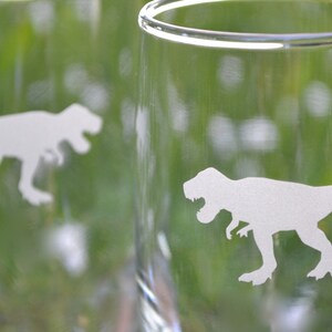 Dinosaur Wine Glasses, Wine Glass, Dino Glass, Stem Wine Glass, Etched