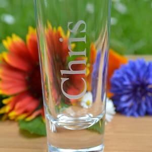 Shot Glass, Custom Shot Glass, Personalized Shot Glass, Sand Etched Shot Glass, Custom Party Favor, Glass, Etched Glass, Custom Glass