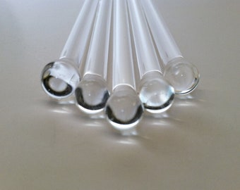 Swizzle Sticks, Glass Swizzle Sticks, Custom Swizzle Sticks, Perfume Sticks, Glass Mixing Rods, Glass Rods, 5 pack, Borosilicate, Boro