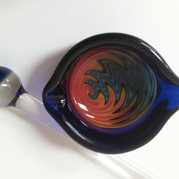 Glass Dish and Dabber Set, Essential Oils Mixing Bowl and Glass Rod