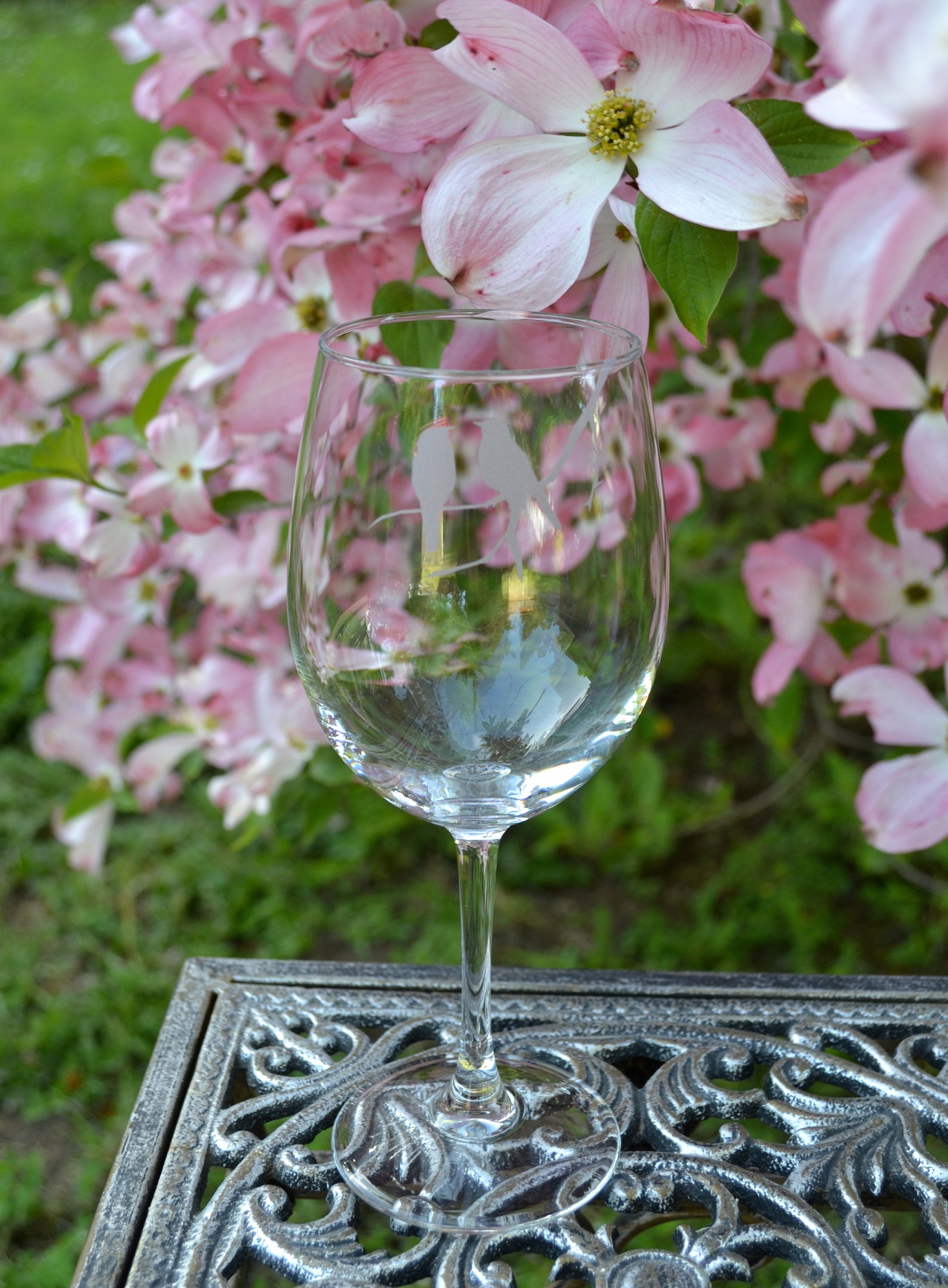 Bird Wine Glasses Wine Glass Bird Glass Stem Wine Glass Etsy