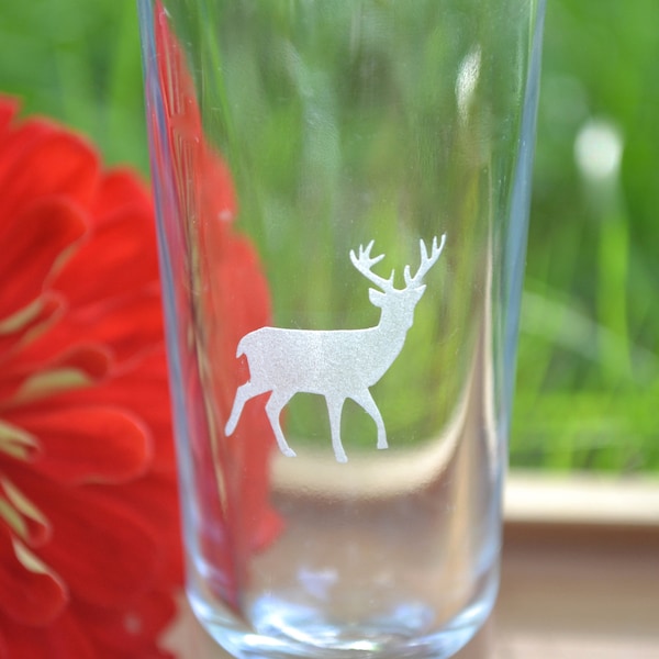 Deer Glassware Etsy