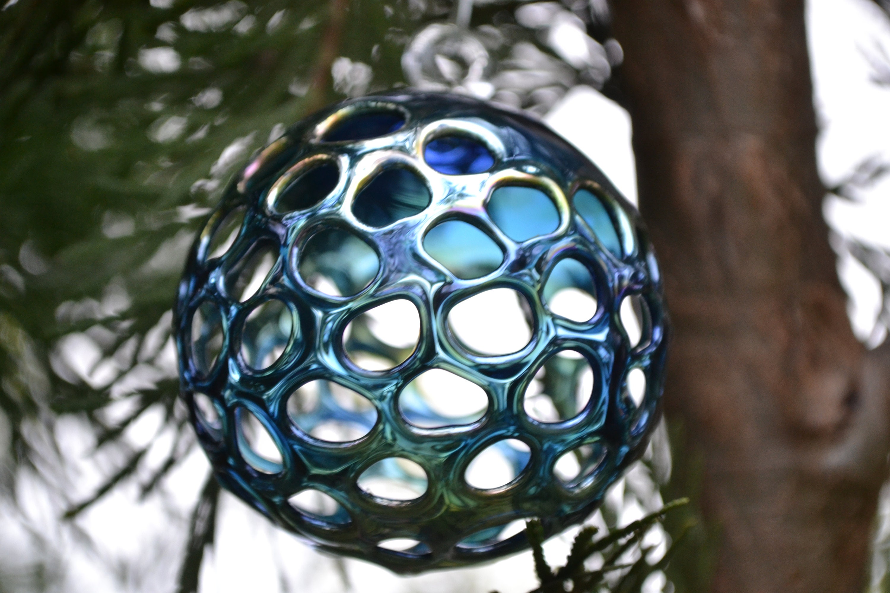 Glass Blown Ornament Ornaments Glass Ornament Tree Etsy
