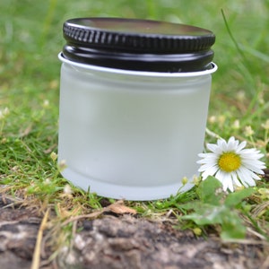 Glass Jar, Sand Etched Glass Jar, Little Glass Jars, Jars, Tiny Glass Jar, Mini Jar, Mini Glass Jar, Stash Jar, Spice Jar, Frosted Glass Jar
