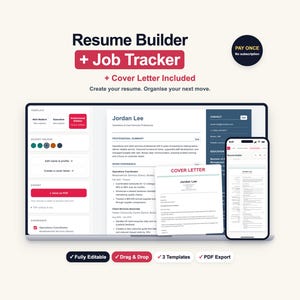 CV-byggare med personligt brev och jobbspårare | Karriärplanerare-app
