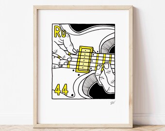 Rutenio - Tabla periódica de los elementos - Impresión giclée