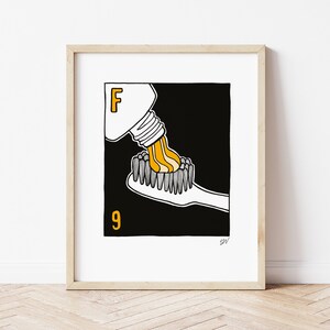 Fluorin Giclée-Druck - Das Periodensystem der Elemente -