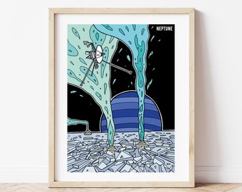 Neptune - The Planets - Giclee Print (Unframed)